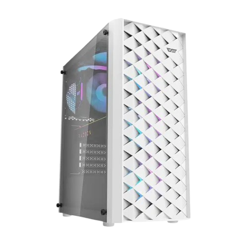 DARKFLASH DK351 W/ 4PCS ARGB FANS WHITE