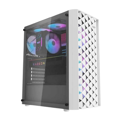 DARKFLASH DK351 W/ 4PCS ARGB FANS WHITE