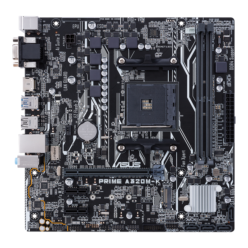 ASUS PRIME A320M-K |AM4 | DDR4 | MOTHERBOARD